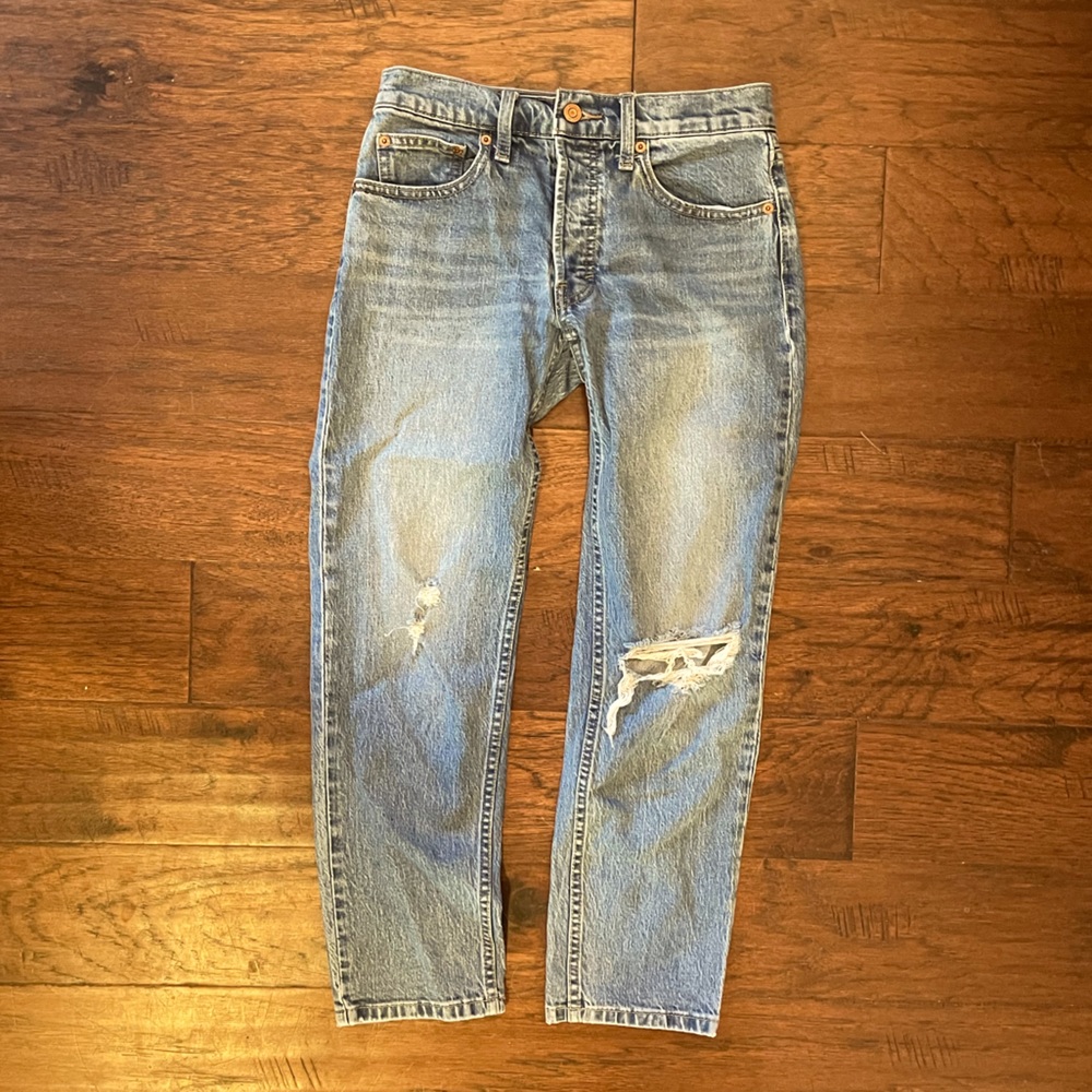 Lucky Brand Relaxed Taper Ankle Jeans